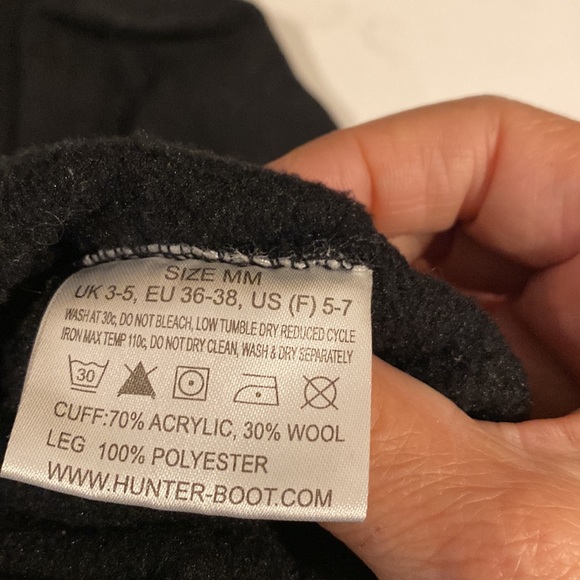 Hunter Rain Boot Socks Black - Picture 3 of 7